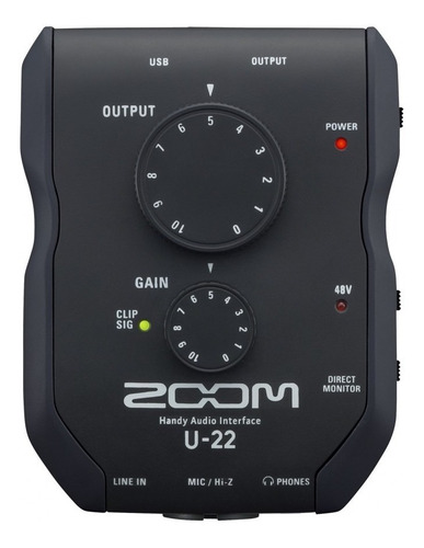 Imagen 5 de 10 de Zoom U-22 Interfaz Placa De Audio Portátil 2 Canales C