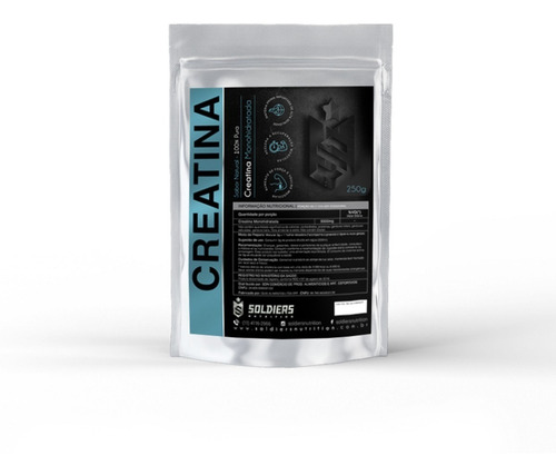 Creatina Monohidratada 250g - 100% Pura - Soldiers Nutrition