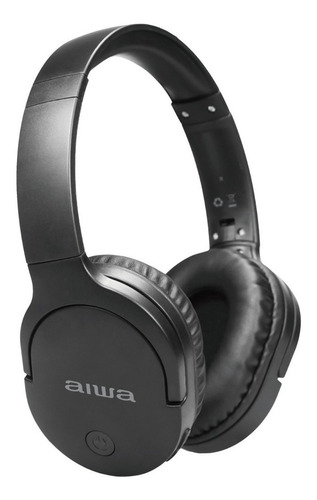 Audifonos Bluetooth Aiwa On-ear Micrófono Aux Aw-k11b Negro