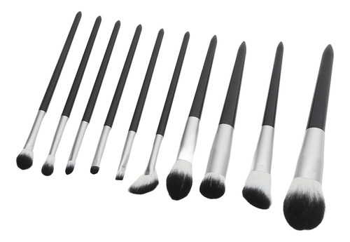 Set De 10 Brochas Para Maquillaje, Corrector En Polvo Y Somb