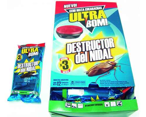 Gel Cucarachicida Ultra Bom Paq. X 2 Uni.-ynter Industrial
