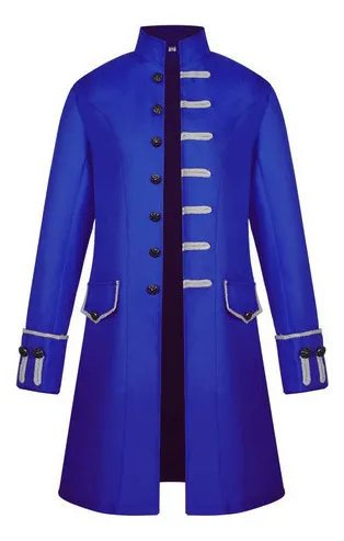 Ropa De Hombre Steampunk Medieval De Moda De Color Sólido