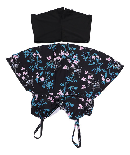 Vestido De Baño Estampado Con Tirantes Finos Elástico L