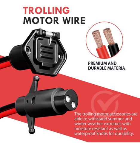 Enchufe Motor De Arrastre 12 V 24 V Calibre 8 Compatible Kay