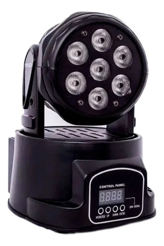 Mini Been Moving Head Wash 7 Led 12w Rgbw Dmx 110v/220v
