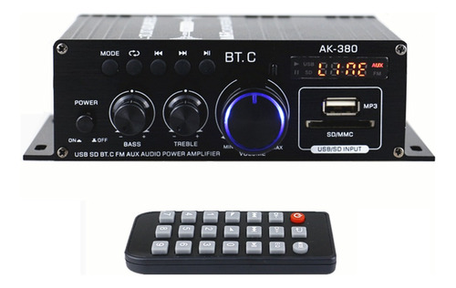 Mini Amplificador De Potencia De Audio Ak380 40w+40w, Sonido