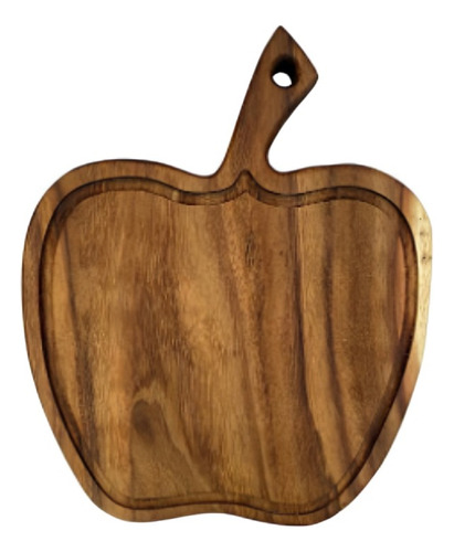 Tabla Parrillera De Parota En Forma De Manzana