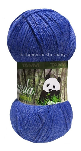 Estambre Panda 25% Fibra De Bambú 75% Lana Australiana Color Rey