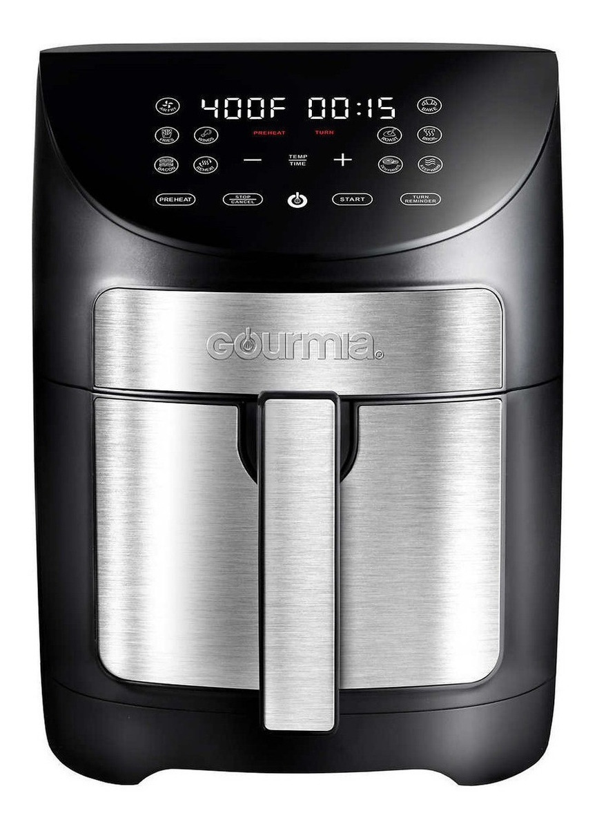 Freidora de aire Gourmia 7 QT Digital Air Fryer GAF798 de 6.7L color negro/plata 120V