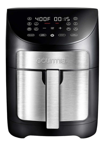 Imagen 1 de 4 de Freidora de aire Gourmia 7 QT Digital Air Fryer GAF798 de 6.7L color negro/plata 120V