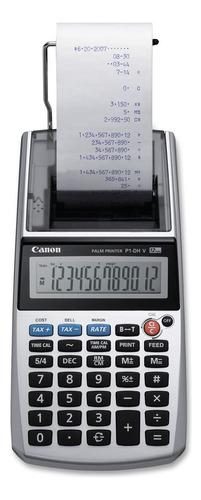 Canon P1-dhv - Calculadora (bolsillo, Mostrar, Gris, Batería