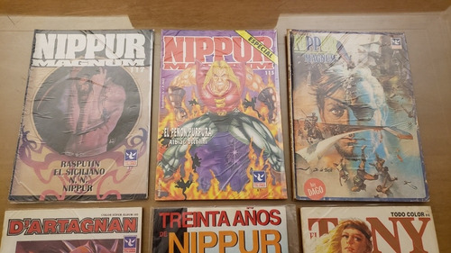 Lote 6 Historietas Comics Nippur Magnum Tony Robin Columba