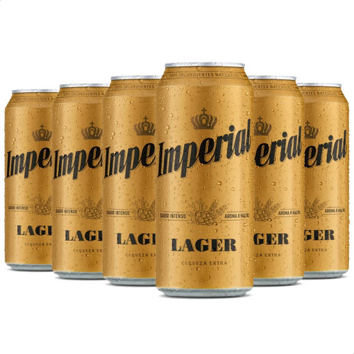 Cerveza Imperial Lager Rubia 473ml X6 Unidades Bebidas.