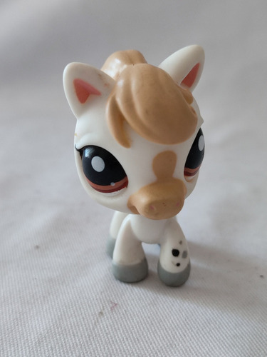 Pony Caballo Blanco Y Manchas Littlest Pet Shop Hasbro (Usado)