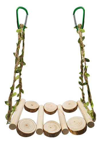 Columpio De Madera Para Loros, Juguetes Para Masticar Ramas