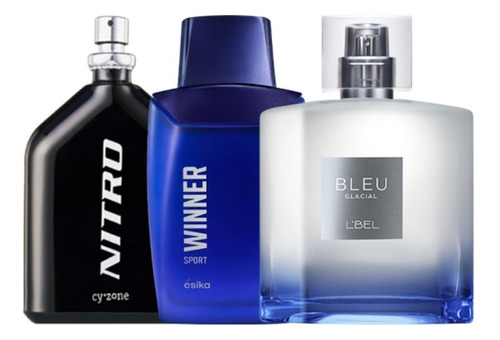 Perfume Esika Winner+nitro+bleu - mL a $633