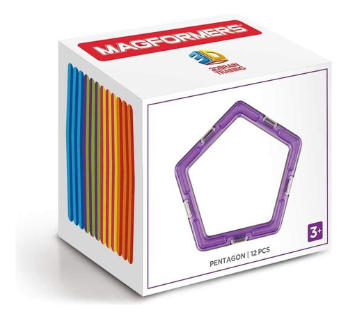 Magformers Pentagon - Juego De 12 Piezas De Colores Del Arco