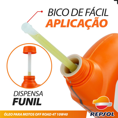 Óleo Repsol 10w40 Motor 4t Off Road Trilha 100% Sintético 1l