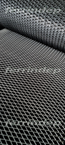 Malla Metál Romboidal Desplegado 8x17mm Rollo 50cm X 10mts