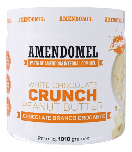 Pasta Amendomel Chocolate Branco Crocante 1kg - Thiani