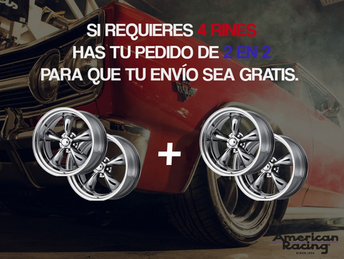 Rines 20 5/114.3 Ar927 American Racing Ford Mustang 2007/2019 Progresivo 9 Y 10.5 Directo Negros Originales