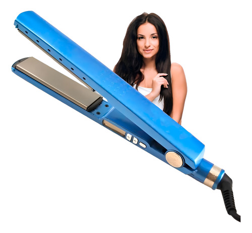 Chapinha Prancha Cabelo Progressiva Titanium 450f 127/220v Cor Azul 127/220v