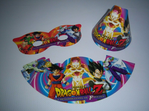 Imagen 5 de 6 de Platos Vasos Caja Bolo Fiesta Dragon Ball Goku