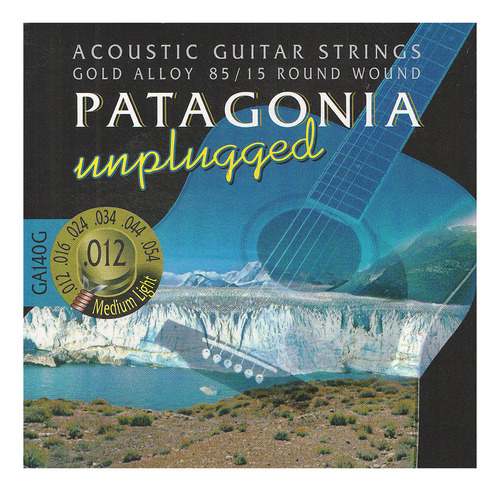 Encordado Patagonia Ga140g 012 054 Gold 85/15 G Acustica