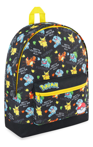 Mochila Escolar Pikachu Eevee Pokeball Para Niños Y Adolesce