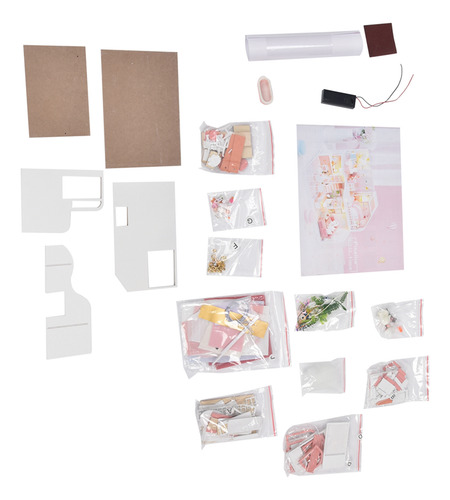 Conjunto De Casa De Muñecas En Miniatura Para Niños, Kit De