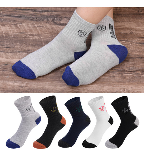 Calcetines Deportivos De Algodón Transpirable Para Hombre, 5