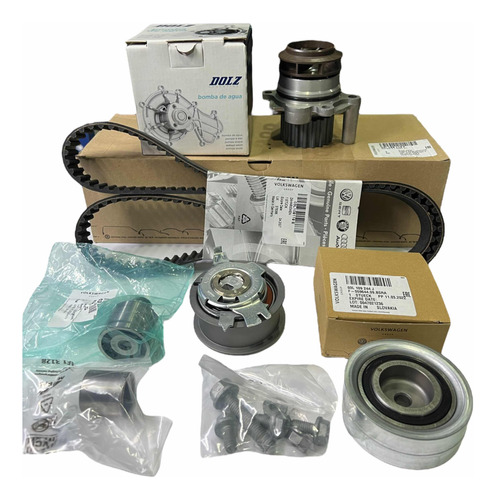 Kit Distribución Amarok 2.0 Tdi Original + Bomba Dolz