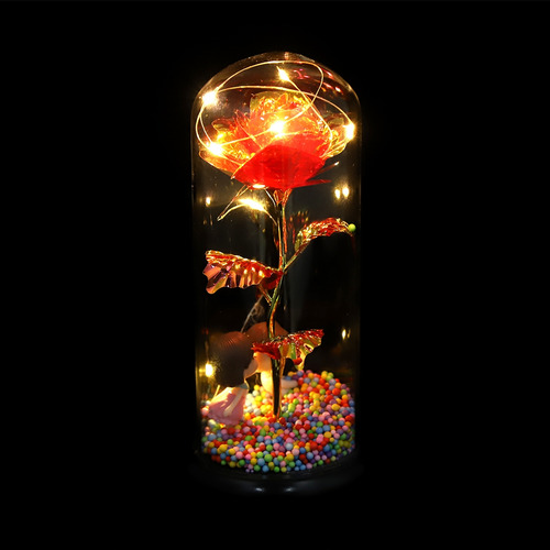 Lámpara Rosa, Innovadora Decoración Romántica, Luz Led Con F
