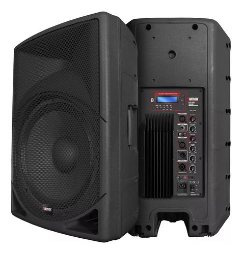 Caixa De Som Ativa Novik Evo 360x 15 Pol 250w Com Bt Bivolt Cor Preto 127/220v