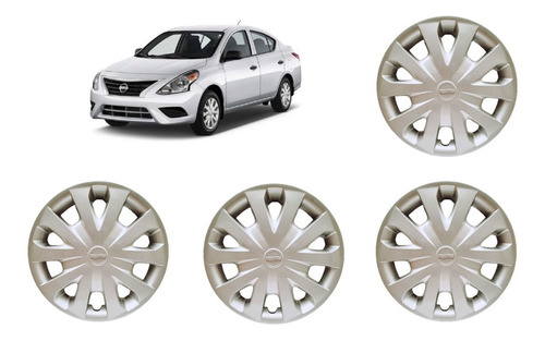 Tapones Tapas Tipo Original Nissan Versa Rin 15