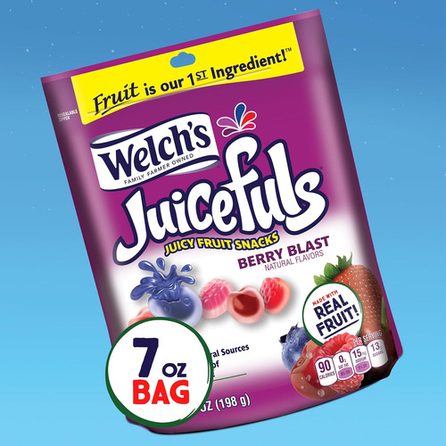 Welch's Juicefuls Juicy Fruit Snacks, Berry Blast, Fruit Gus