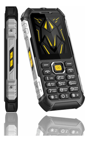 Basic Cell Phone Dual Sim Dual Standby32mb/32ram 2.4 Display Three-proof Mobile Phone With Flashlight,4500mah Large Battery, Reverse Charging