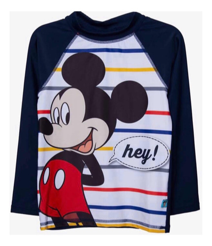 Uv Remera Agua Pileta Mickey Disney T.4 Años Nuevo