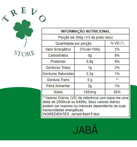 Jabá 1kg - Rico Em Vitaminas - Melhor Preço Trevo