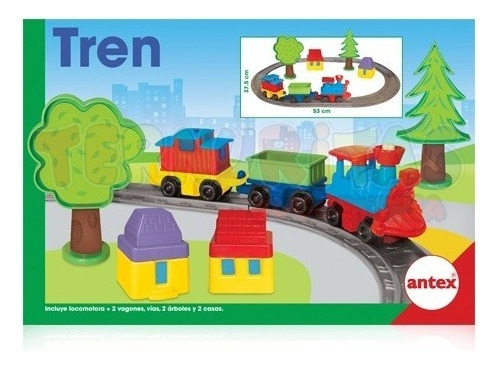 Tren De Juguete Con Pista Locomotora Juego Infantiles Antex