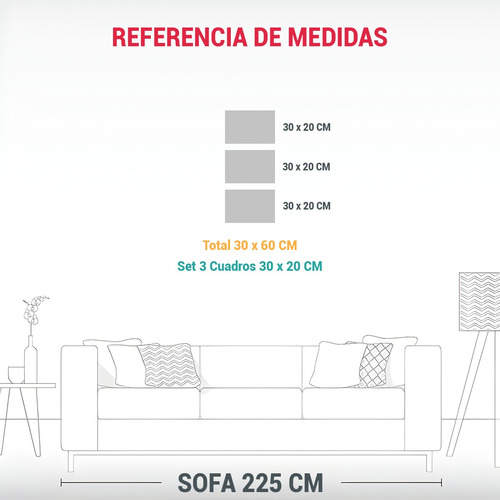 30x60cm Cuadro Expresionismo En Composición Central En Cír