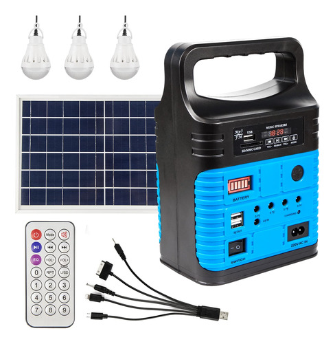 Generador Solar Portátil Emergencia Camping Uso Doméstico Ex