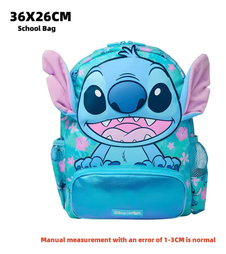 Kit Escolar Mochila Lonchera Lapicera Lilo Y Stitch/smiggle Azul Acero