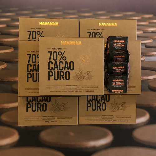 Havanna Alfajores 70 % Cacao 2 Cajas Por 9 Unidades