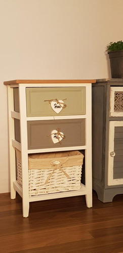 Mueble 2 Cajones 1 Cesto Home - S0772