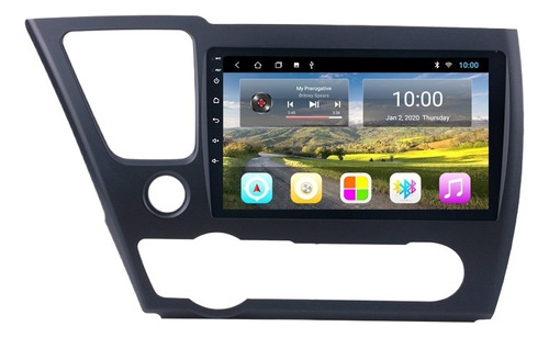 Autoestéreo 2+32g Carplay Cámara Para Honda Civic 2008-2012