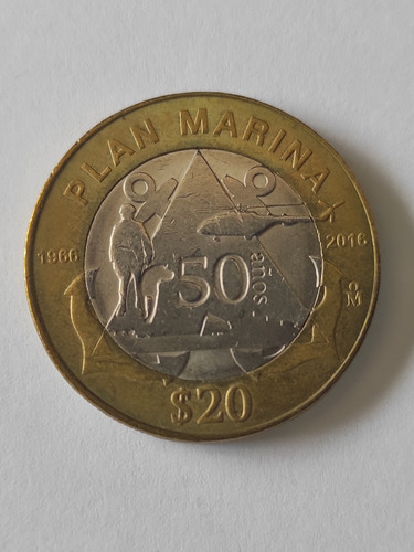 Moneda Conmemorativa 50 Aniversario Plan Marina 