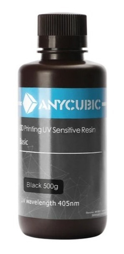 Resina Para Impresión 3d Anycubic 500ml Color Negro