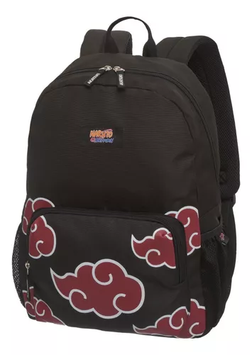 Mochila Naruto Nuvem Novidade Bolsa Escolar - Preto