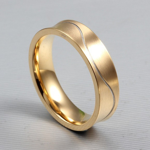 Anillo Elegante De Acero - Calidad Titanio Para Compromisos